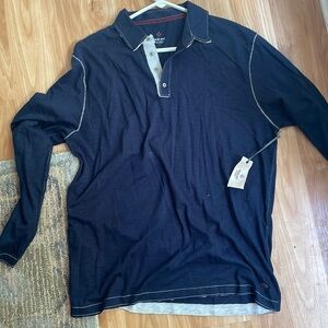 NWT True Grit long sleeve polo